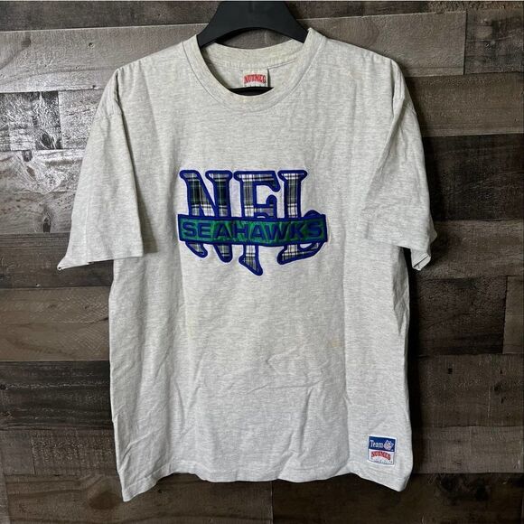 VTG Nutmeg Embroidered Seahawks USA T Shirt XL - Picture 1 of 4